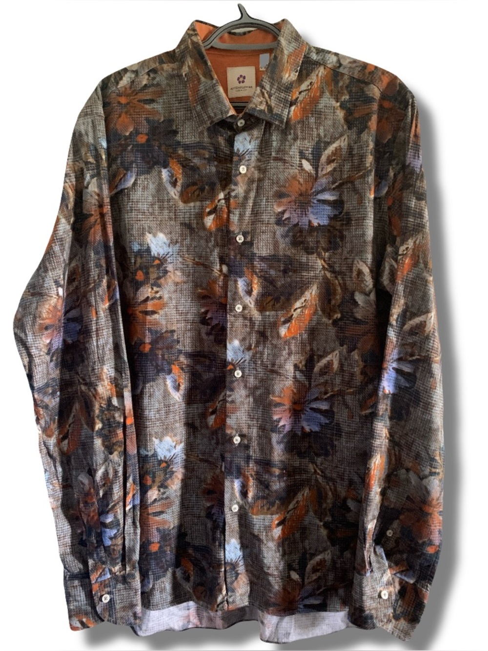 Altemflower Floral Pattern Button Up Long Sleeve Made in Italy Size XL